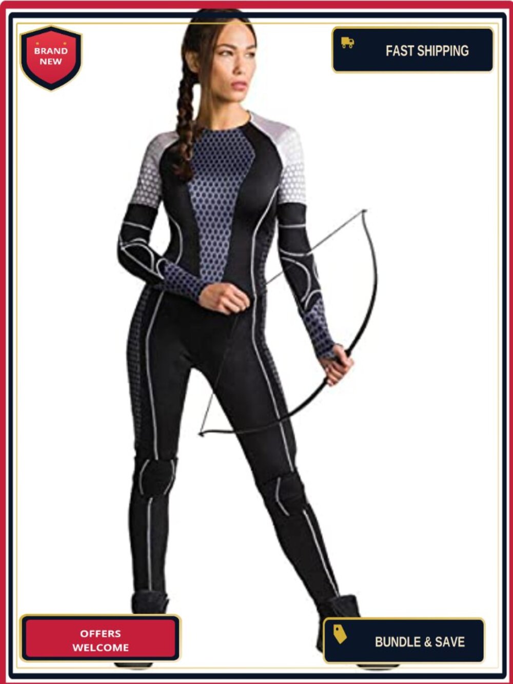 Rubies The Hunger Games Katniss Everdeen Costume Women's Small Jumpsuit Adult